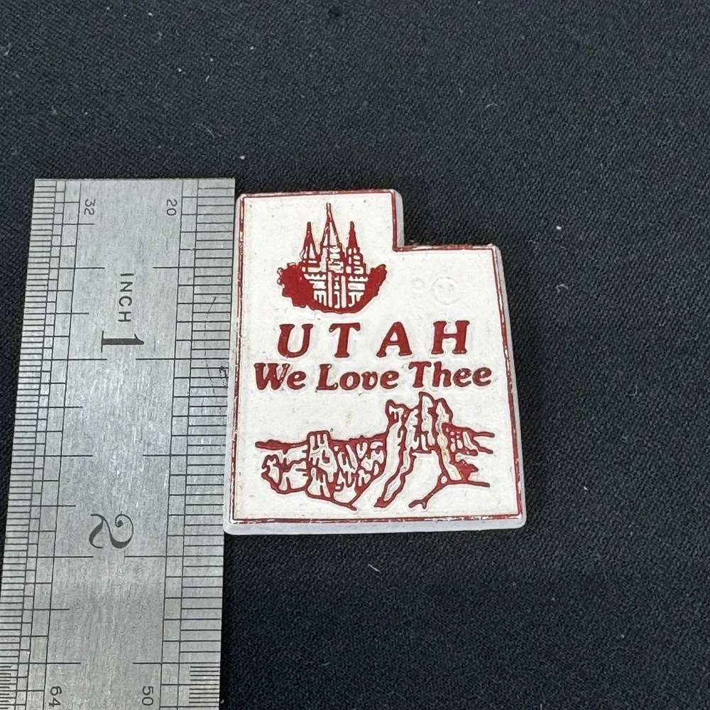 UTAH State Rubber Refrigerator‎ Magnet Vintage Souvenir